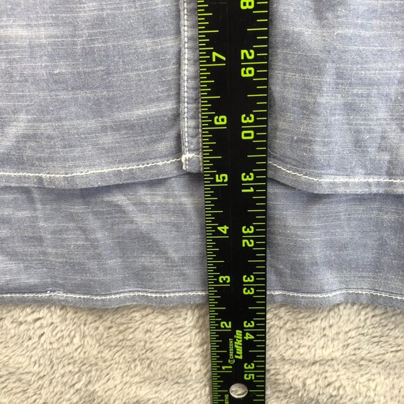 Mountain Khakis Mens Shirt Size XL Button-Up Long Sleeve Blue Jackson Hole - Picture 4 of 11